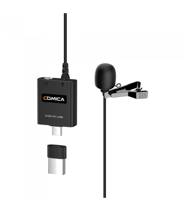 میکروفون یقه‌ای USB کامیکا مدل Comica CVM-V01.USB