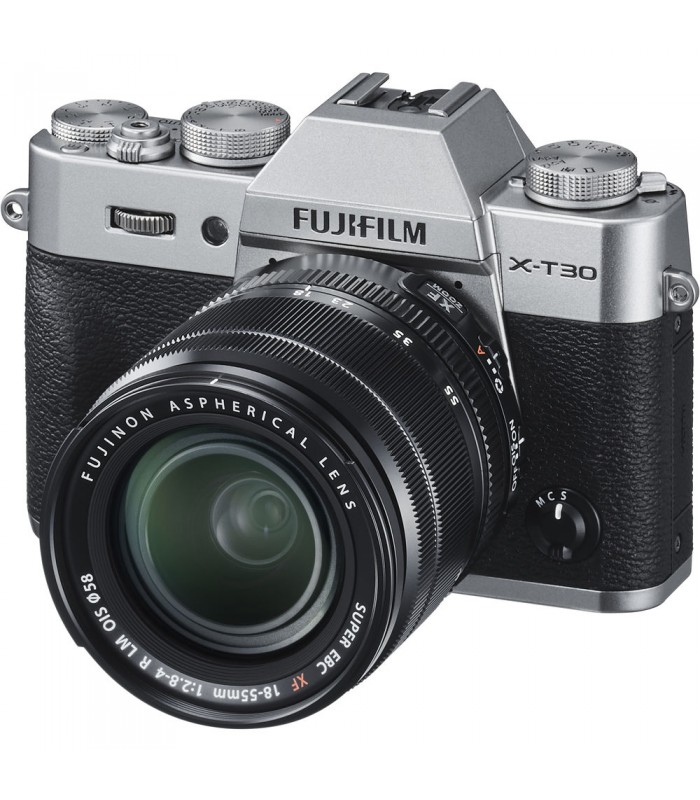 دوربین دیجیتال بدون آینه Fujifilm مدل X-T30 + 18-55mm رنگ نقره‌ای