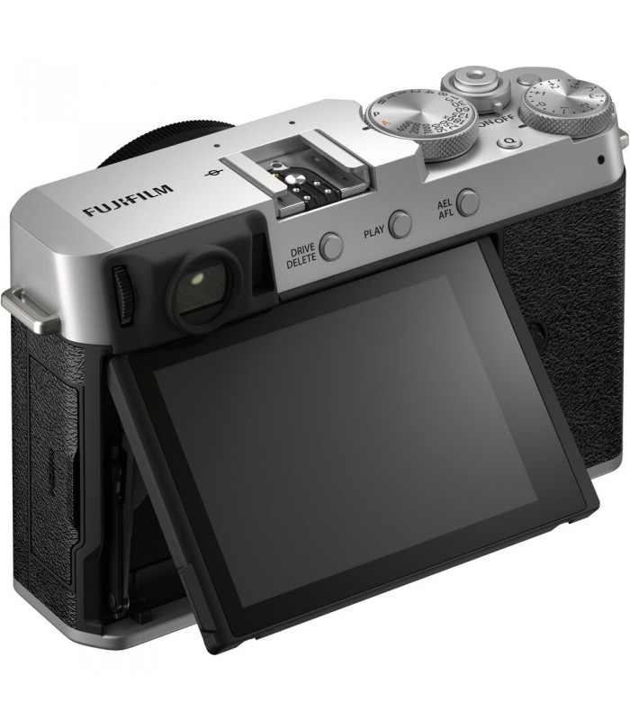 دوربین بدون آینه فوجی فیلم مدل Fujifilm X-E4 رنگ نقره‌ای