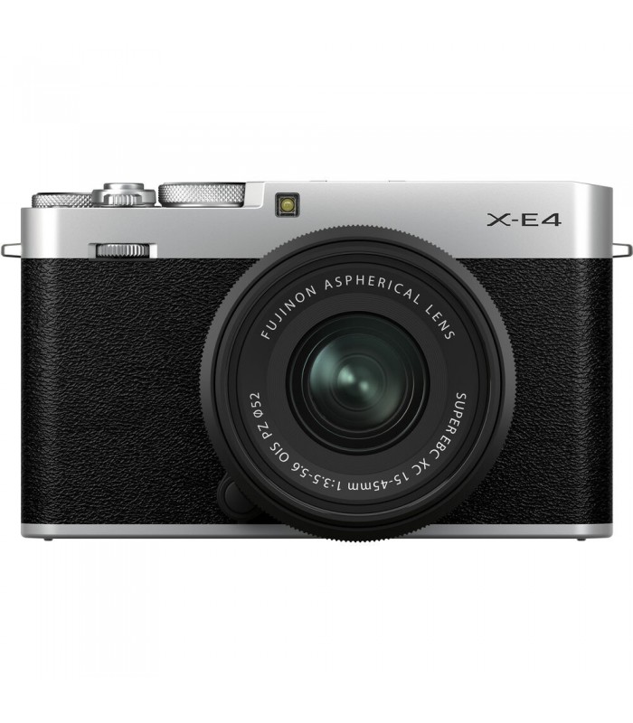 دوربین بدون آینه فوجی فیلم مدل Fujifilm X-E4 رنگ نقره‌ای