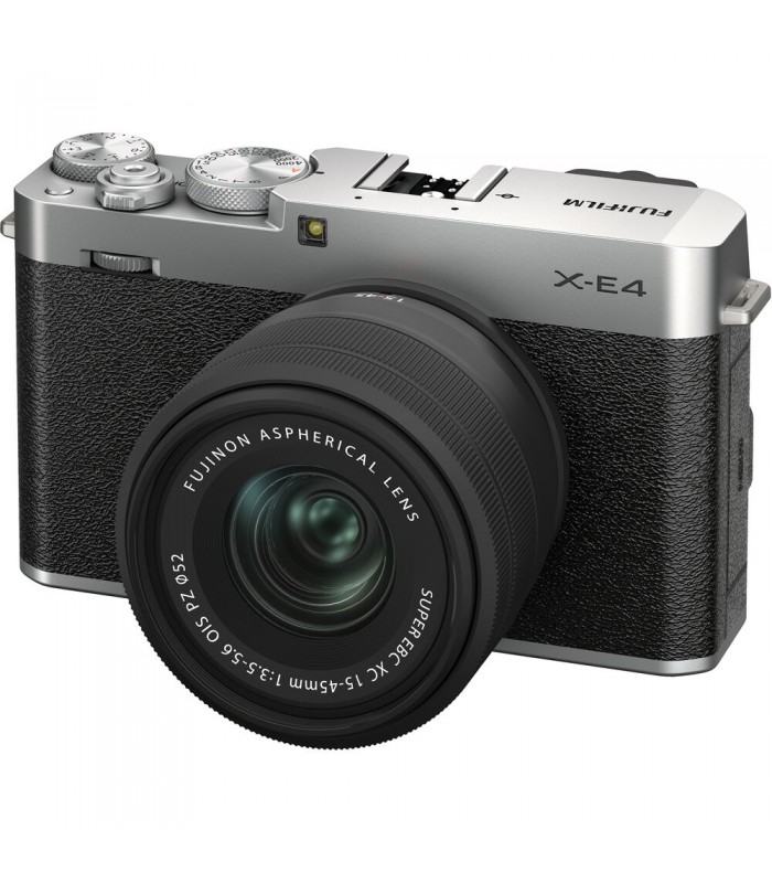 دوربین بدون آینه فوجی فیلم مدل Fujifilm X-E4 رنگ نقره‌ای