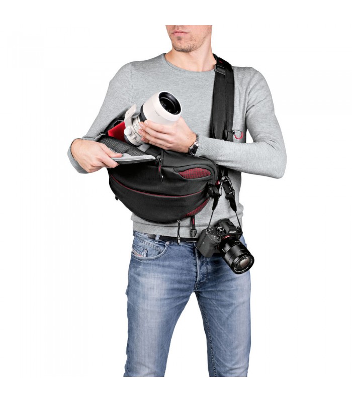 کیف اسلینگ مانفروتو مدل Manfrotto Pro Light FastTrack-8 رنگ مشکی