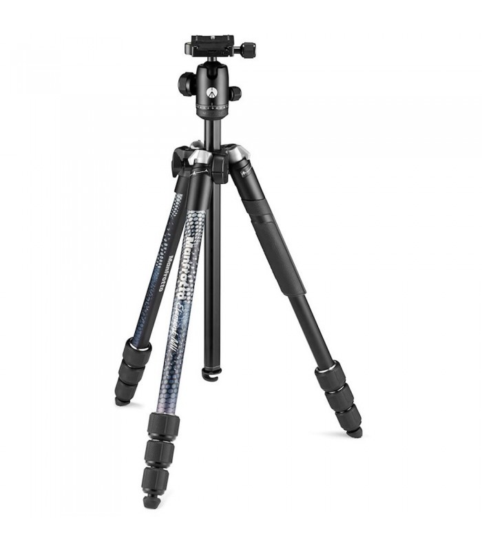 سه‌پایه آلومینیمی مانفروتو مدل Manfrotto Element MII به همراه بال هد رنگ مشکی