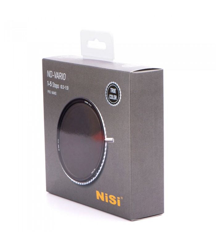 فیلتر ND متغیر نیسی مدل NiSi True Color ND-VARIO Pro Nano 1-5 Stops مخصوص دهانه فیلتر ۷۷ میلی‌متری