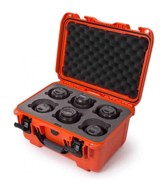 کیس لنز نانوک با ظرفیت ۶ لنز مدل Nanuk 918 رنگ نارنجی