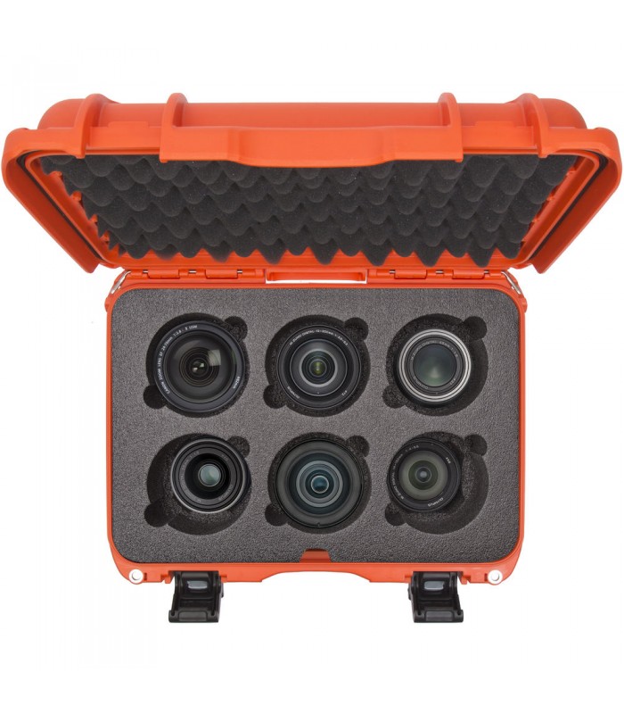 کیس لنز نانوک با ظرفیت ۶ لنز مدل Nanuk 918 رنگ نارنجی