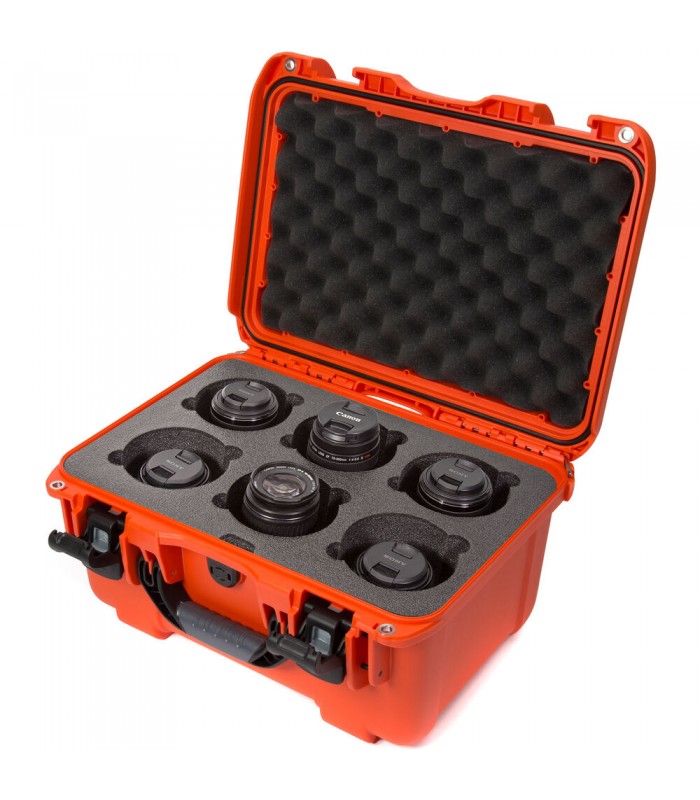 کیس لنز نانوک با ظرفیت ۶ لنز مدل Nanuk 918 رنگ نارنجی