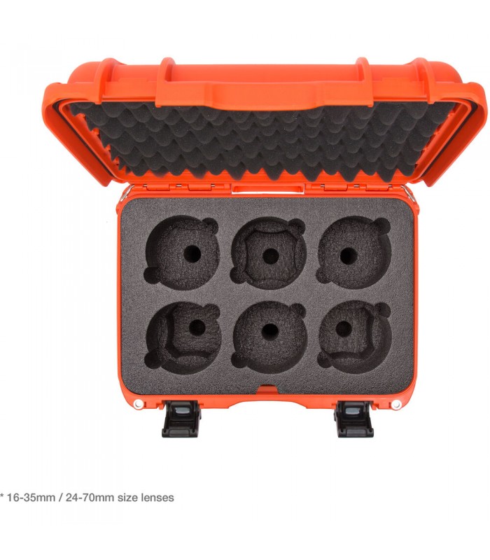 کیس لنز نانوک با ظرفیت ۶ لنز مدل Nanuk 918 رنگ نارنجی