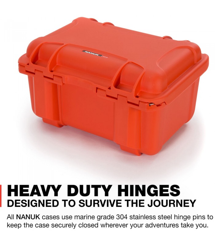 کیس لنز نانوک با ظرفیت ۶ لنز مدل Nanuk 918 رنگ نارنجی