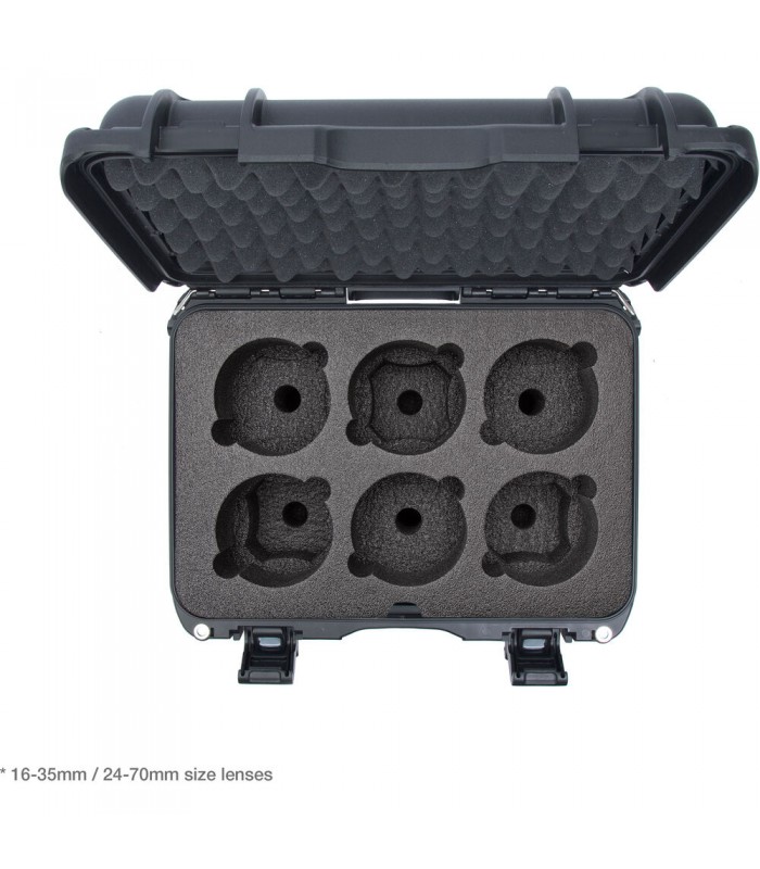 کیس لنز نانوک با ظرفیت ۶ لنز مدل Nanuk 918 رنگ نوک مدادی