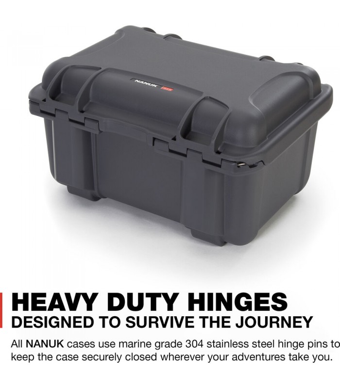 کیس لنز نانوک با ظرفیت ۶ لنز مدل Nanuk 918 رنگ نوک مدادی