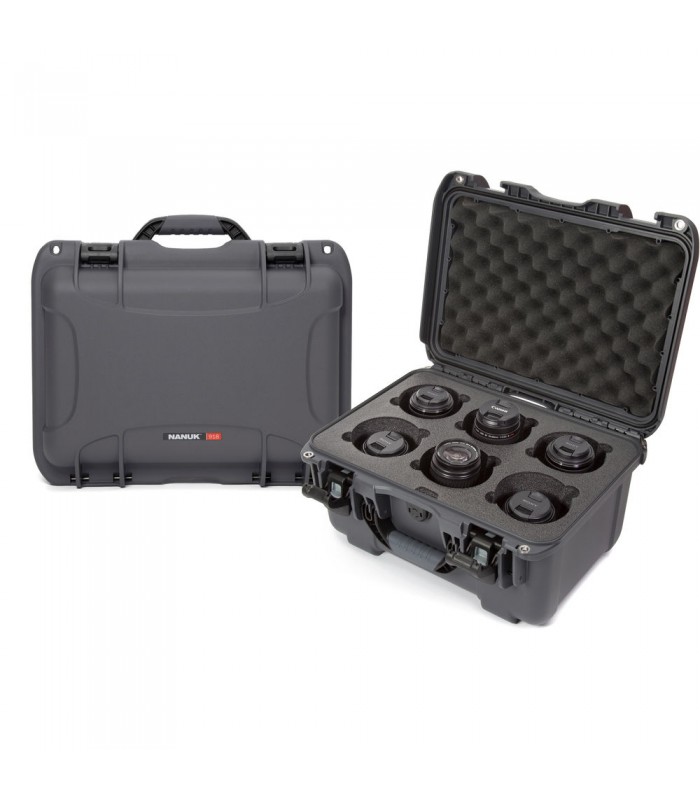 کیس لنز نانوک با ظرفیت ۶ لنز مدل Nanuk 918 رنگ نوک مدادی
