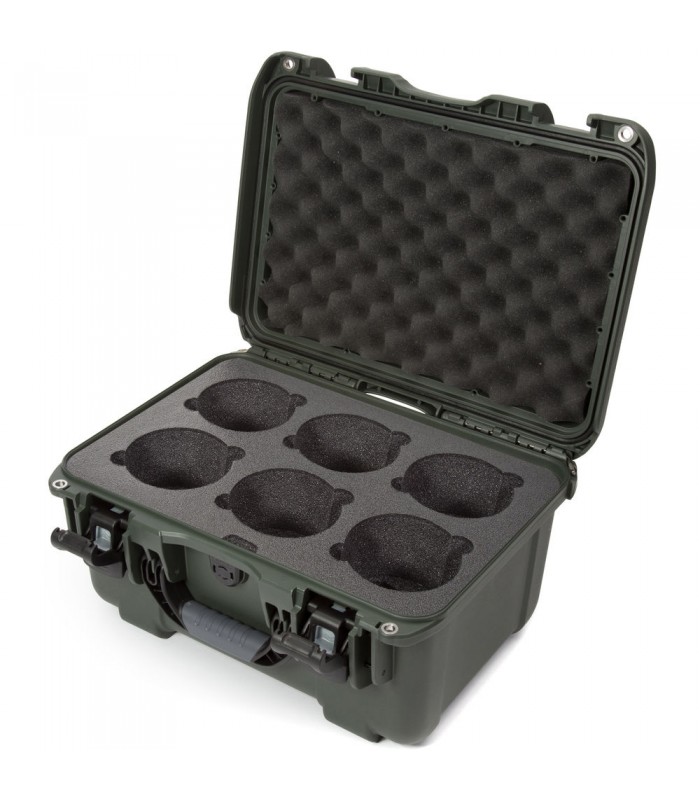 کیس لنز نانوک با ظرفیت ۶ لنز مدل Nanuk 918 رنگ زیتونی