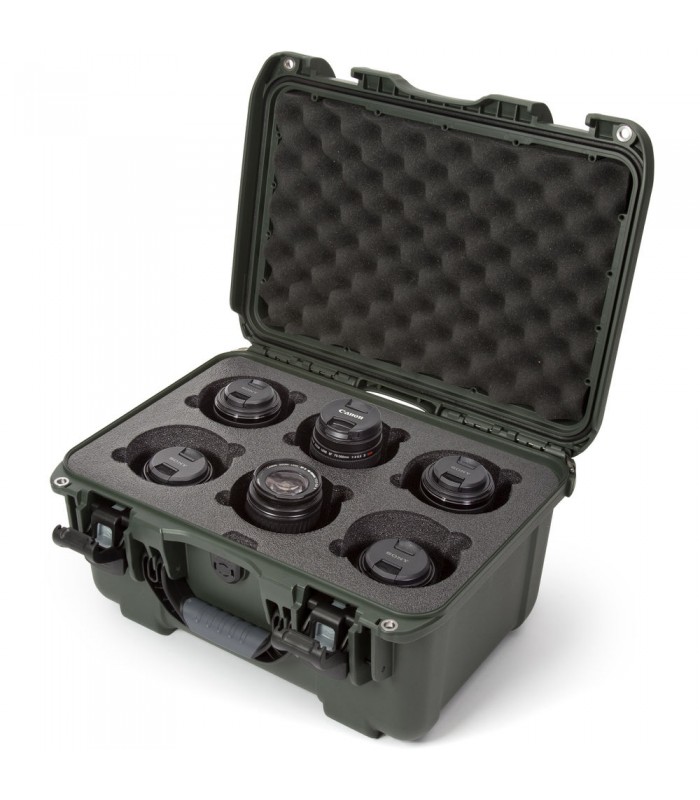 کیس لنز نانوک با ظرفیت ۶ لنز مدل Nanuk 918 رنگ زیتونی