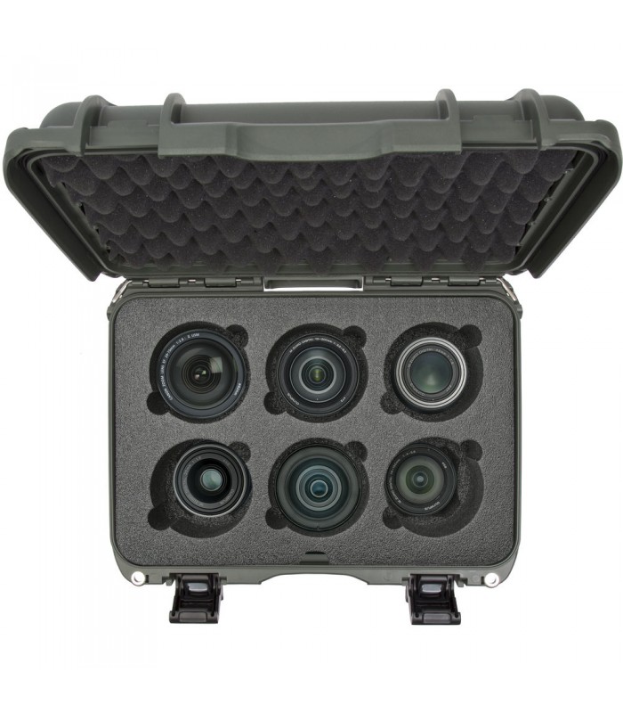 کیس لنز نانوک با ظرفیت ۶ لنز مدل Nanuk 918 رنگ زیتونی