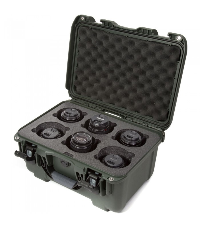 کیس لنز نانوک با ظرفیت ۶ لنز مدل Nanuk 918 رنگ زیتونی