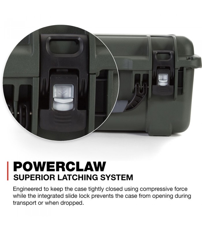 کیس لنز نانوک با ظرفیت ۶ لنز مدل Nanuk 918 رنگ زیتونی