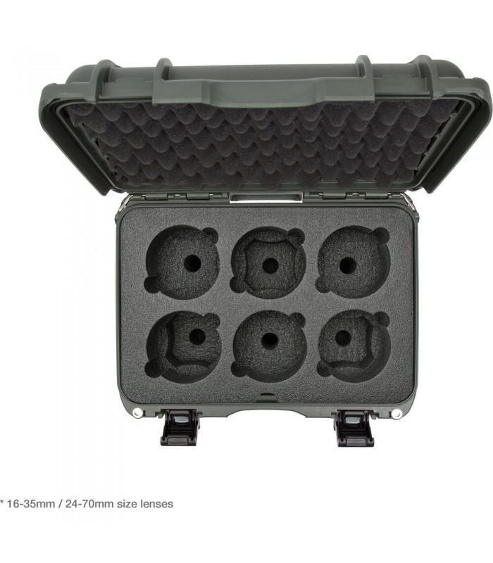 کیس لنز نانوک با ظرفیت ۶ لنز مدل Nanuk 918 رنگ زیتونی