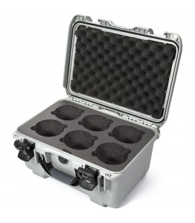 کیس لنز نانوک با ظرفیت ۶ لنز مدل Nanuk 918 رنگ نقره‌ای