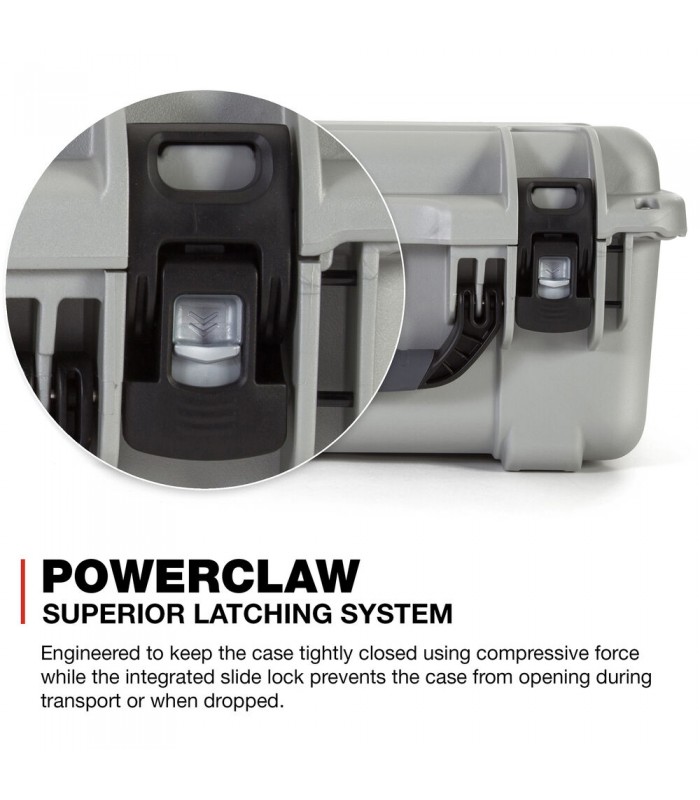 کیس لنز نانوک با ظرفیت ۶ لنز مدل Nanuk 918 رنگ نقره‌ای