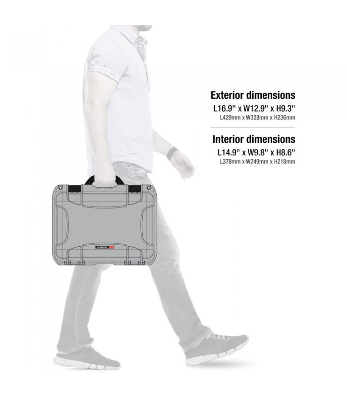 کیس لنز نانوک با ظرفیت ۶ لنز مدل Nanuk 918 رنگ نقره‌ای