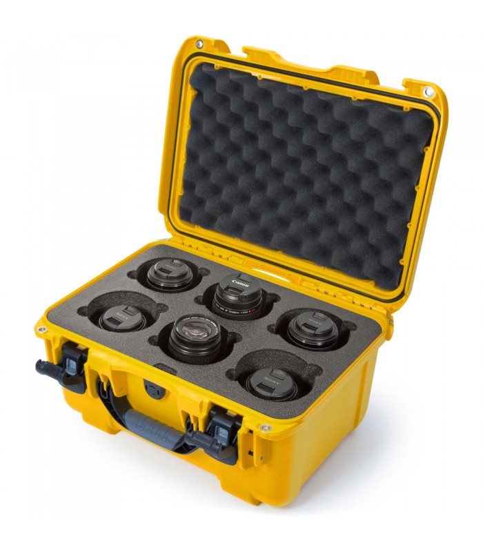کیس لنز نانوک با ظرفیت ۶ لنز مدل Nanuk 918 رنگ زرد