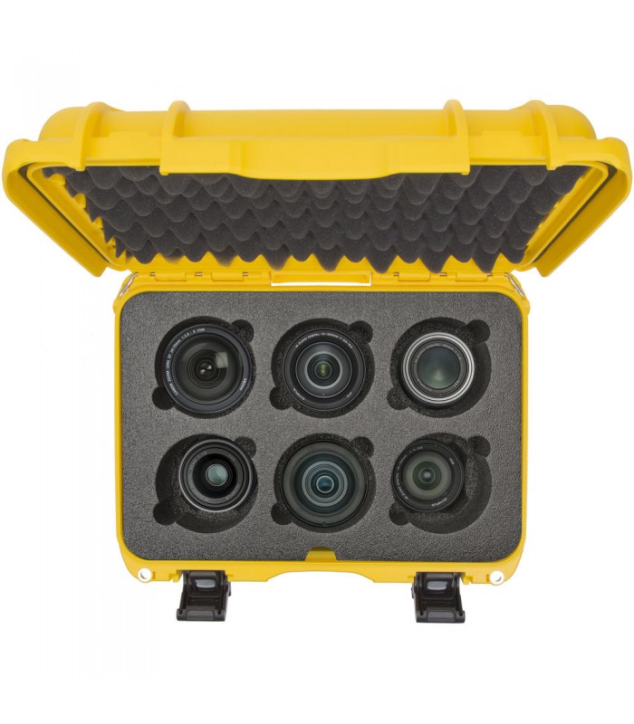 کیس لنز نانوک با ظرفیت ۶ لنز مدل Nanuk 918 رنگ زرد