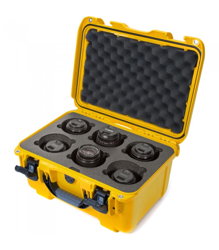 کیس لنز نانوک با ظرفیت ۶ لنز مدل Nanuk 918 رنگ زرد