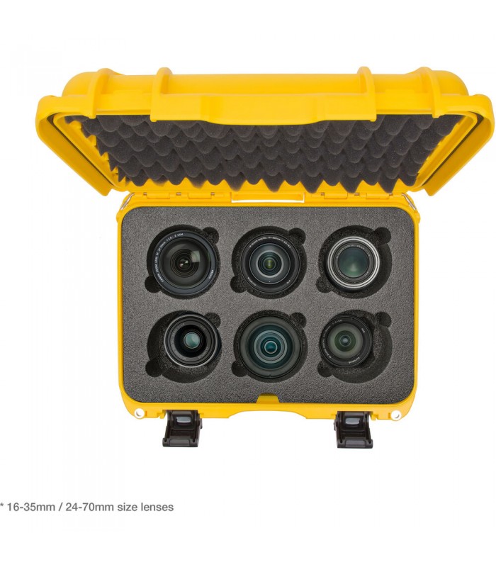 کیس لنز نانوک با ظرفیت ۶ لنز مدل Nanuk 918 رنگ زرد