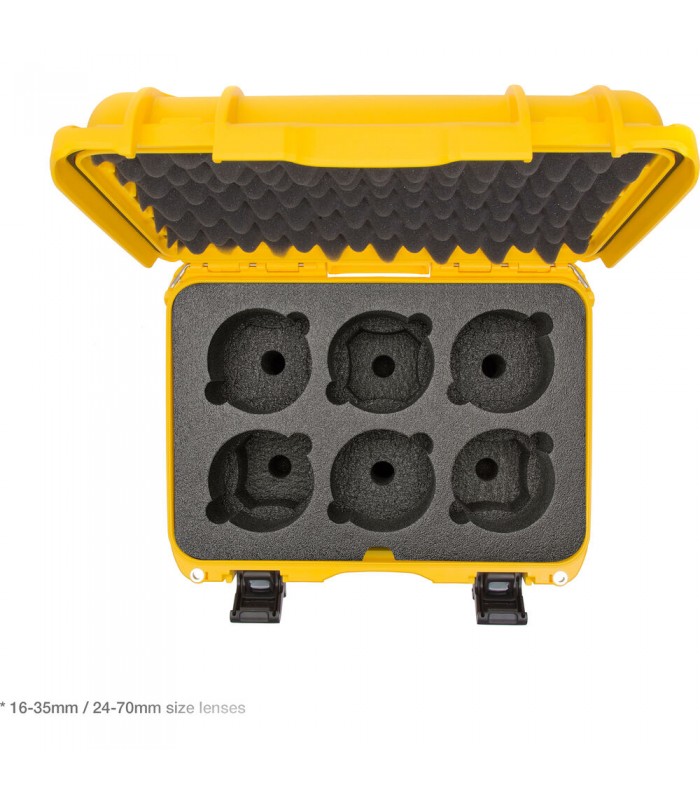 کیس لنز نانوک با ظرفیت ۶ لنز مدل Nanuk 918 رنگ زرد