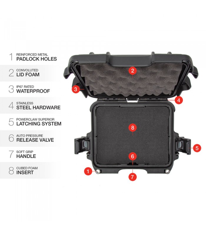 هارد کیس پددار نانوک مدل Nanuk 905 رنگ مشکی