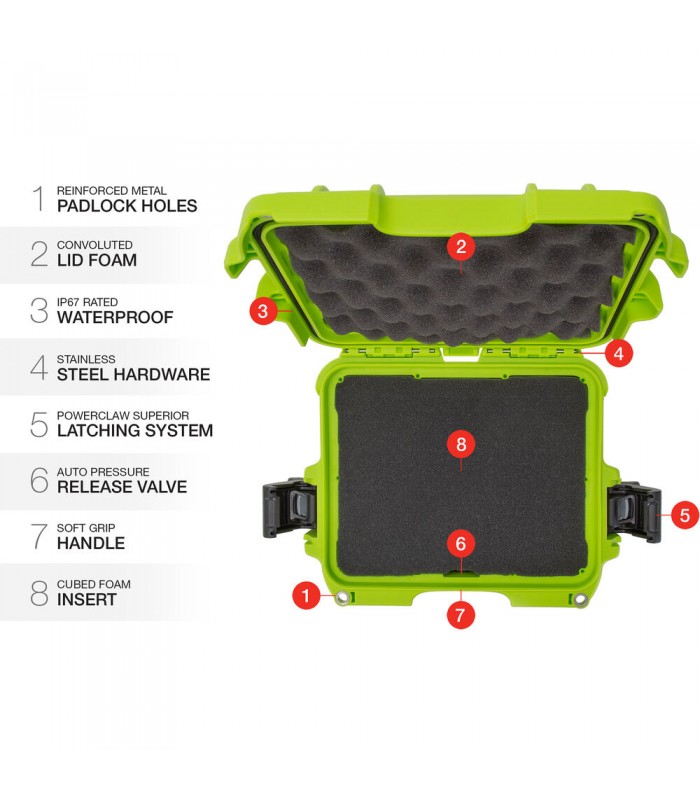 هارد کیس پددار نانوک مدل Nanuk 905 رنگ سبز