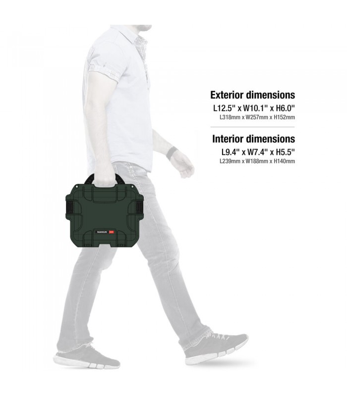 هارد کیس پددار نانوک مدل Nanuk 905 رنگ زیتونی