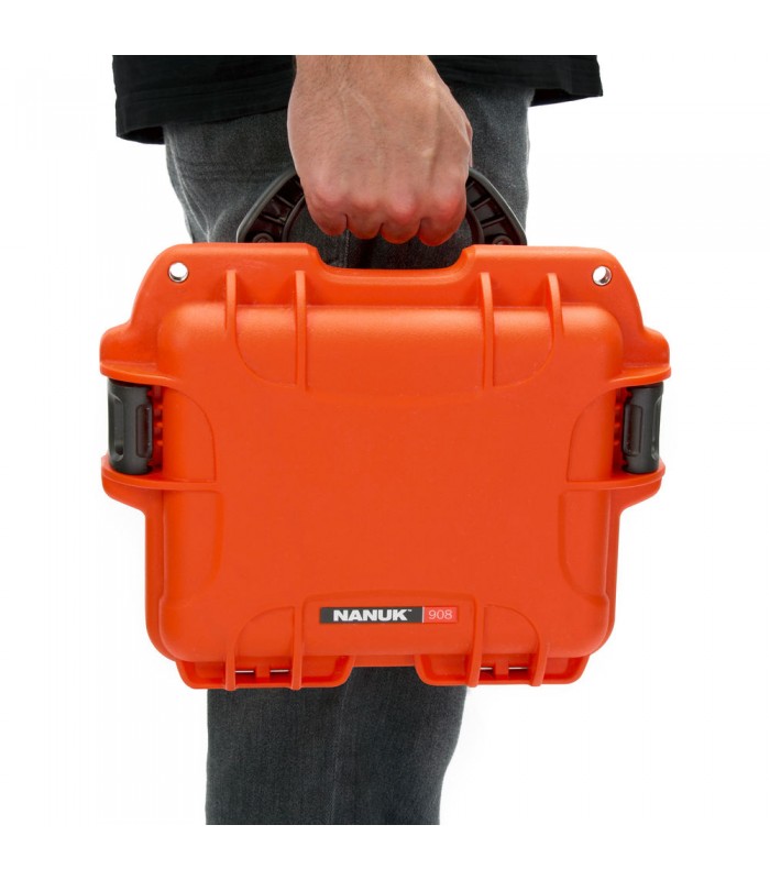 هارد کیس پددار نانوک مدل Nanuk 908 رنگ نارنجی