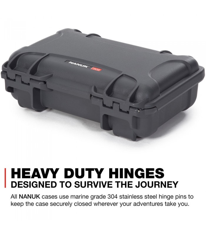 هارد کیس پددار نانوک مدل Nanuk 909 رنگ نوک مدادی