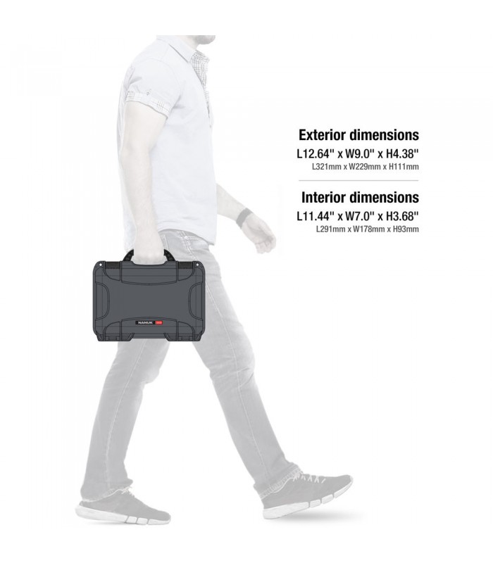 هارد کیس پددار نانوک مدل Nanuk 909 رنگ نوک مدادی