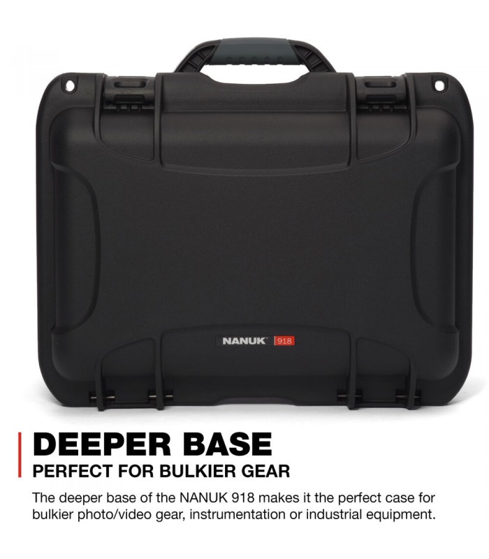 هارد کیس پددار نانوک مدل Nanuk 918 رنگ مشکی