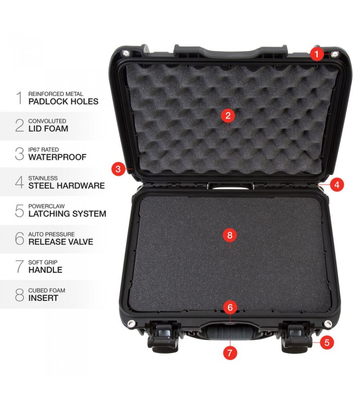 هارد کیس پددار نانوک مدل Nanuk 918 رنگ مشکی