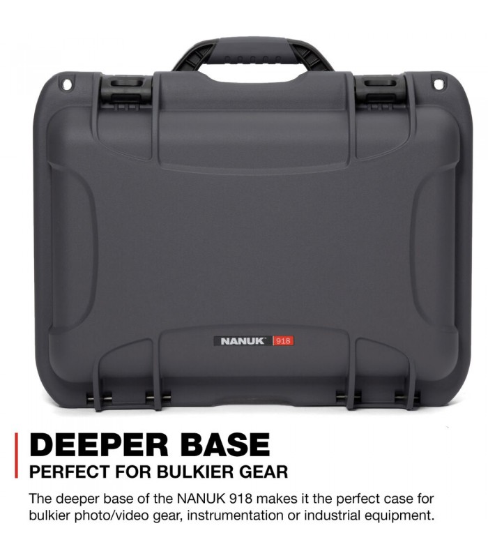 هارد کیس پددار نانوک مدل Nanuk 918 رنگ نوک مدادی