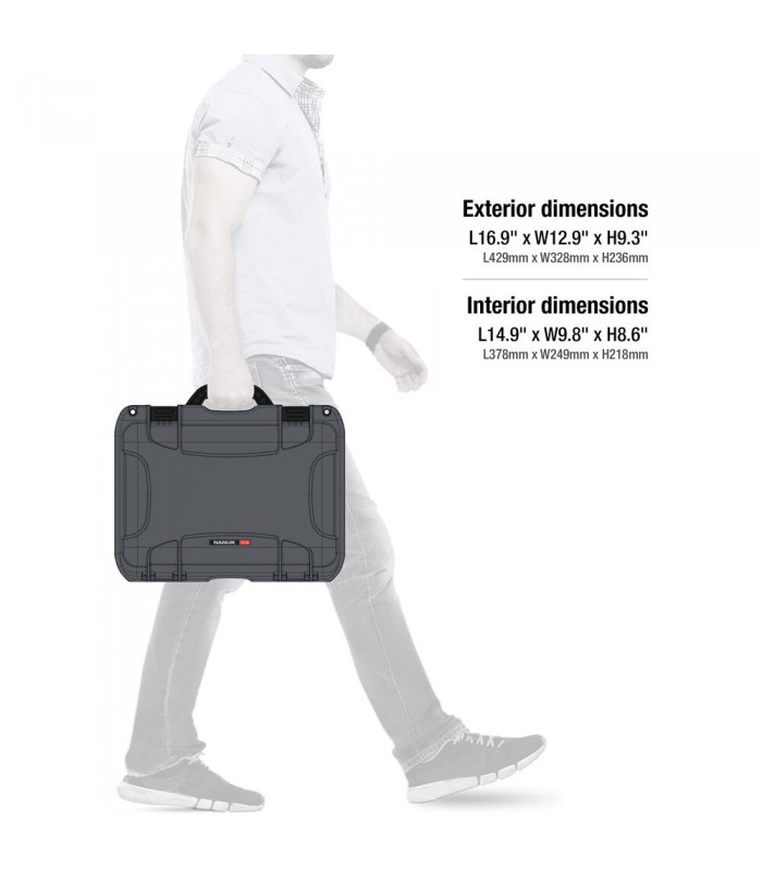 هارد کیس پددار نانوک مدل Nanuk 918 رنگ نوک مدادی