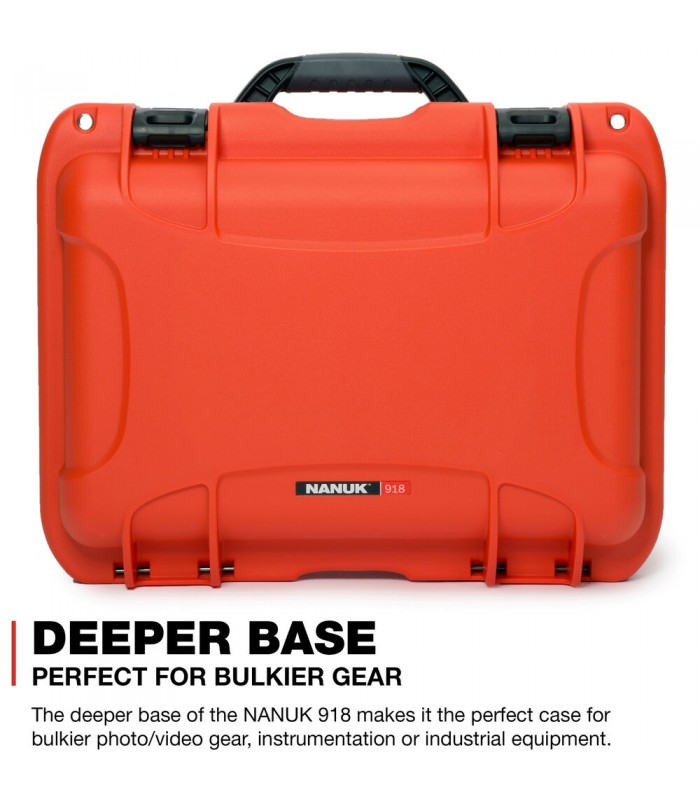 هارد کیس پددار نانوک مدل Nanuk 918 رنگ نارنجی