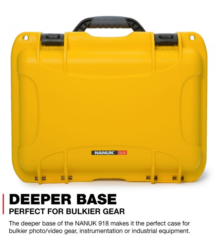 هارد کیس پددار نانوک مدل Nanuk 918 رنگ زرد