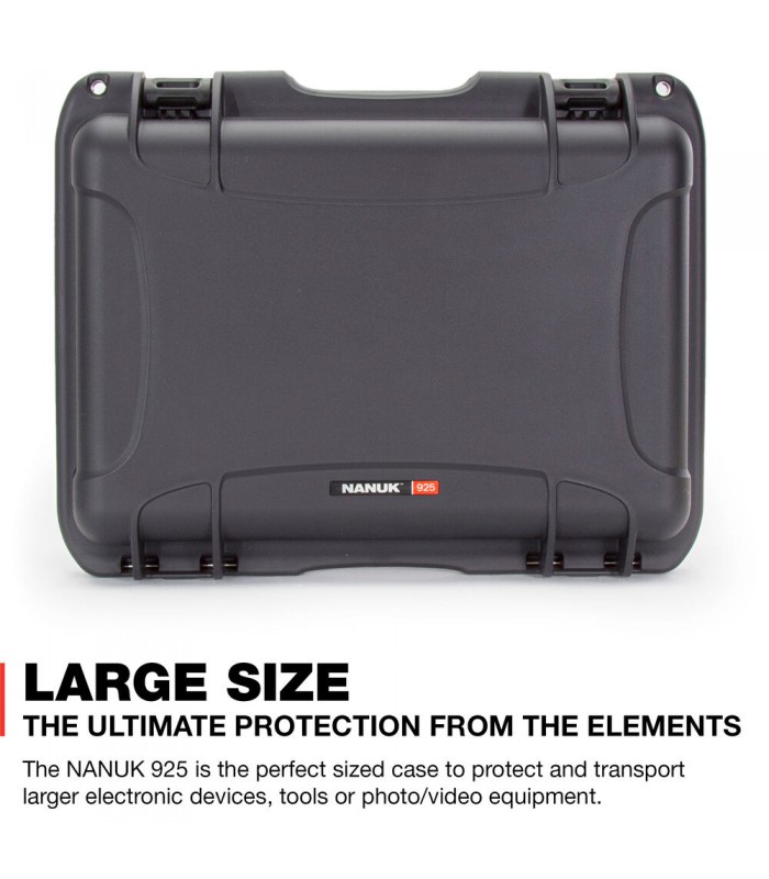 هارد کیس پددار نانوک مدل Nanuk 925 رنگ نوک مدادی