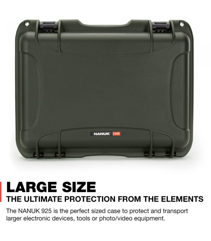 هارد کیس پددار نانوک مدل Nanuk 925 رنگ زیتونی