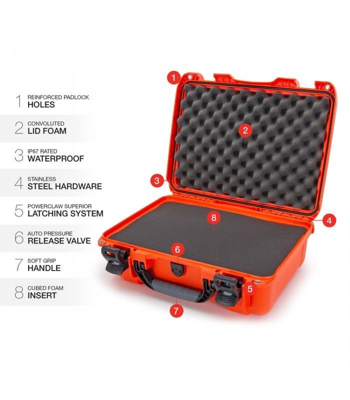 هارد کیس پددار نانوک مدل Nanuk 925 رنگ نارنجی