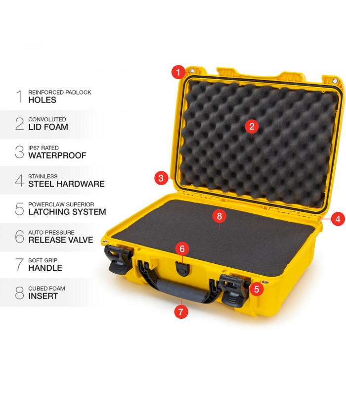 هارد کیس پددار نانوک مدل Nanuk 925 رنگ زرد