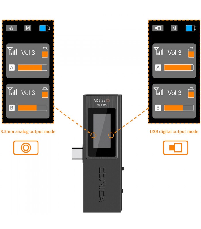 میکروفن بیسیم کامیکا مدل Comica Audio VDLive10
