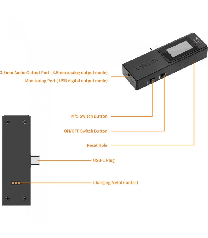 میکروفن بیسیم کامیکا مدل Comica Audio VDLive10
