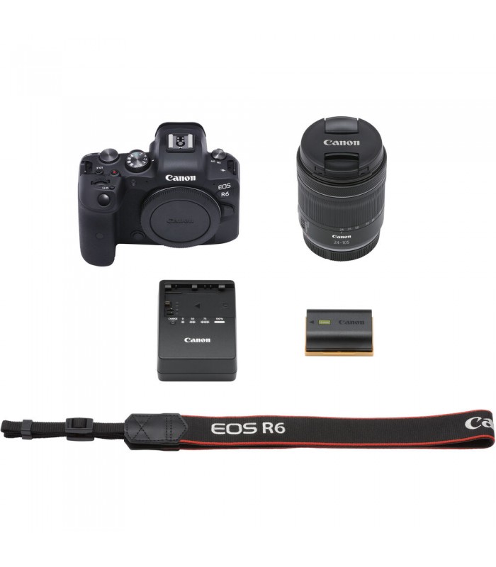 دوربین دیجیتال بدون آینه کانن مدل EOS R6 همراه با لنز RF 24-105mm f/4-7.1 IS STM
