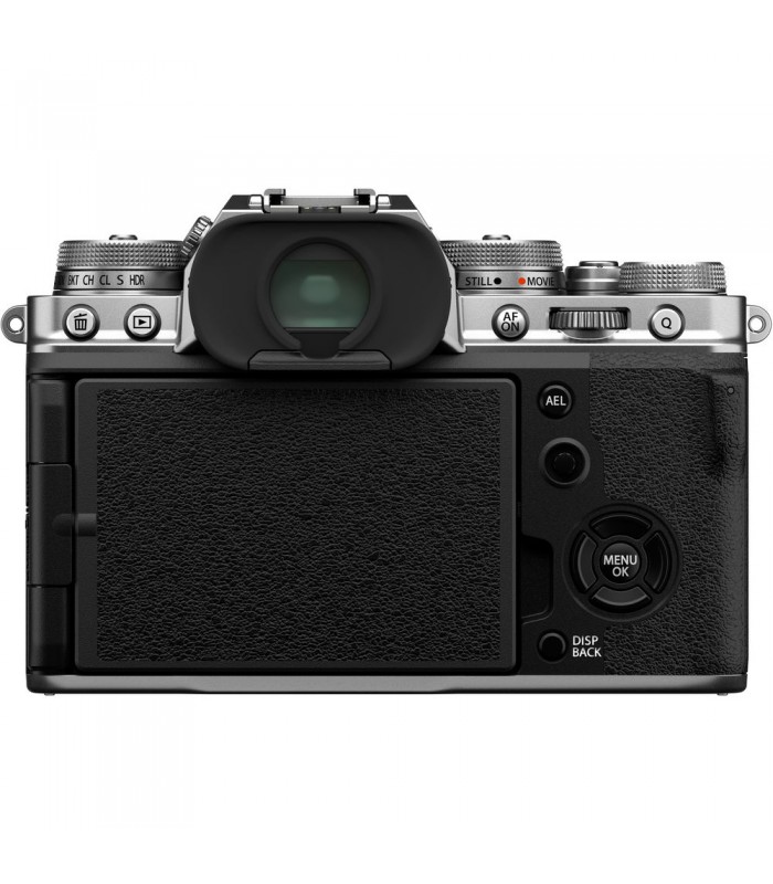 دوربین بدون آینه فوجی فیلم مدل Fujifilm X-T4 رنگ نقره‌ای به همراه لنز ۸۰-۱۶ میلی‌متری